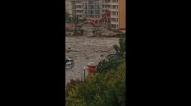 Massive Flood in Saint Vlas Bulgaria Caught on Camera Sweeps Away Cars