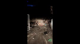 Shocking moment bears rummage through landfill site