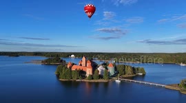 Lithuania: Drone captures fascinating beauty of Lithuania’s Trakai Castle