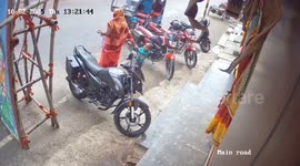 Three-year-old boy saves mother as quick tug of her hand prevents deadly contact with 11,000-volt live wire