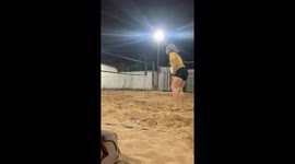 Footvolley Player Gets Sport Confused