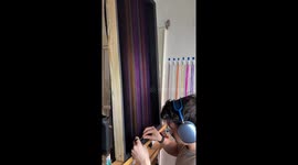 Colorful Silk Thread Art