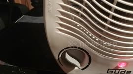 Heater fan goes crazy – unexpected behavior caught on camera