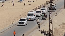 WHO transfers sick children from Gaza City to Khan Younis for treatment