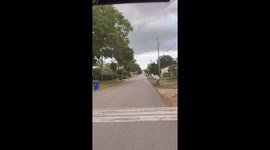 Early stages of funnel cloud observed in Surfside Beach, South Carolina, USA