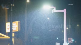 US, Los Angeles: Sherman Oaks Drizzly Weather
