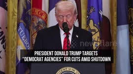 President Donald Trump Targets “Democrat Agencies” for Cuts Amid Shutdown