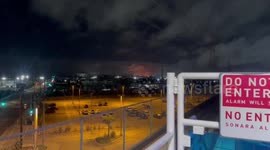 Fire and smoke from Chevron refinery explosion lights up El Segundo, California