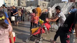 Displaced Gazans struggle to access clean water under shadow of bombs