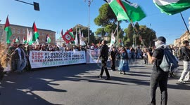 Protest for Gaza in Piazza San Giovanni, Rome