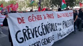 France: Protest held in Paris for Global Sumud Flotilla activists detained by Israel