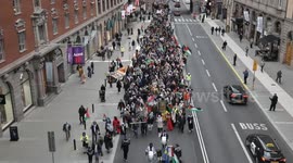Sweden: Pro-Palestinian demonstration held in Stockholm
