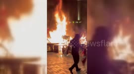 Georgia: Protesters Set Fires As Clashes With Riot Police Escalate In Tbilisi