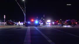 US, Phoenix: El Mirage Maricopa County Sheriffs Deputy Rollover Collision