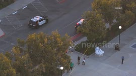 US, Los Angeles: Valencia Death Investigation Underway After Man Dies At Six Flags Magic Mountain Entrance Plaza Graphic Content