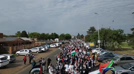 South Africa: Thousands march in Johannesburg ahead of 2nd anniversary of Israeli onslaught on Gaza