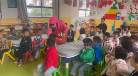 Kindergarten anti-abduction education activity in Yunnan, China