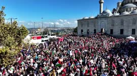 Türkiye: Thousands rally in Istanbul for Gaza and Freedom Flotilla