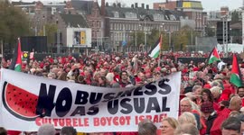 Caribbean Netherlands: Massive protest in Amsterdam urges gov't to act against Israel's genocidal war on Gaza
