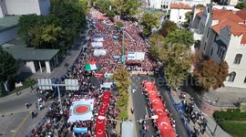 Türkiye: Thousands join 'Gaza Determination Walk' in Turkish capital
