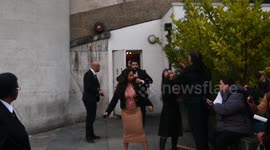 Sir Ridley Scott leaves the national Film Theatre having participated in a question and answer session about his career and introducing the film Thelma and Louise