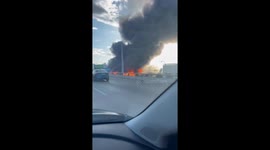 US: Massive Fire Erupts at Abandoned Hotel Near St. David’s Medical Center, Austin