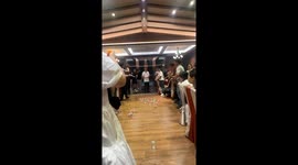 Man lands perfect ping pong toss shot in Guangdong, China