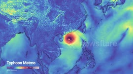 Türkiye: MOTION GRAPHIC - Thousands displaced as Typhoon Matmo makes landfall in south China
