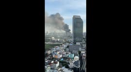 Bangkok nightclub fire sends clouds of thick smoke over city