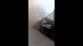 Fire crews battle flames as blaze rips through nightclub in Bangkok