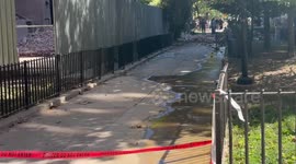 NYCHA Building Partially Collapses Due To Explosion 2/2