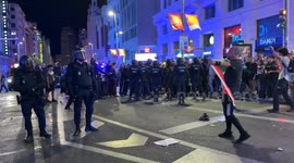 Police tension in Madrid - This is how the pro-Palestine demonstration ends