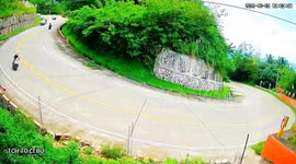 SUV overturns on sharp bend while delivering earthquake relief aid