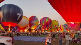 US: Albuquerque International Balloon Fiesta Fills Sky with Hundreds of Balloons