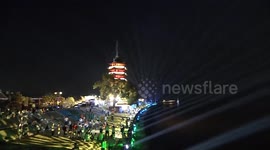 China: Moon, music, tides charm spectators along Qiantang River on Mid-Autumn Festival night