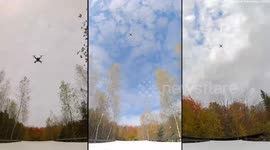 Sci-fi style drone can clamp onto vehicles driving at 70 mph