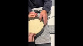Dad's heartfelt gift goes wrong as he bakes 'ridiculous-looking' gluten free cheesecake