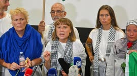 UNCAPTIONED: High-Profile Activists Deported After Gaza Flotilla Blocked by Israel