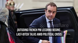 Outgoing French PM Lecornu Begins Last-Ditch Talks Amid Political Crisis