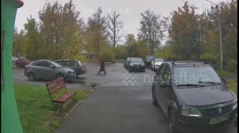 Driverless car rolls over pensioner in Voskresensk, Moscow