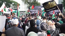 Indonesia: Indonesian protestors demand end to Israeli genocide in Gaza