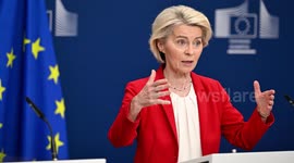 UNCAPTIONED: Von der Leyen Pledges €2B for Drones to Ukraine, Proposes Reparations Loan