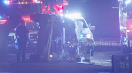 US, Phoenix: Scottsdale Hayden Road Rollover Collision