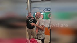 Emotional Welcome For Tadhg Hickey As He Returns To Dublin