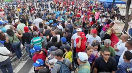 Venezuela: Venezuelans rally against U.S. military threats in Caribbean