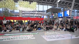 Caribbean Netherlands: Pro-Palestinian sit-in protests held at 20 train stations across the Netherlands
