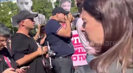 Protesters gather at Dizengoff Fountain demanding hostage deal in Tel Aviv, Israel