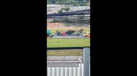Airport runway closed as plane suffers landing gear failure in Thailand