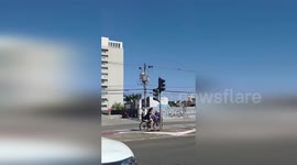 Hot air balloon crashes onto rooftops causing power outage in Brazil