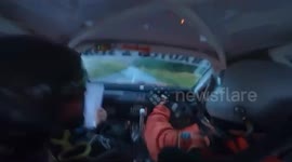 Rally driver left unscathed after dramatic 100mph crash sees car barrel role twice